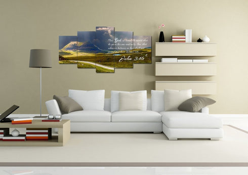 John 3:16 NIV #9 Bible Verse Canvas Wall Art