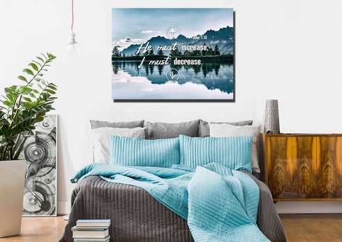 John 3:30 Canvas Wall Art Print