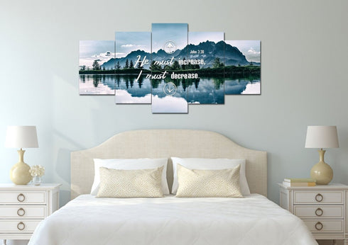 John 3:30 Canvas Wall Art Print