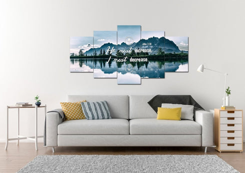 John 3:30 Canvas Wall Art Print