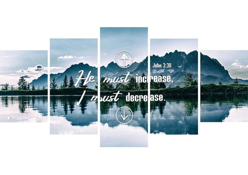 John 3:30 Canvas Wall Art Print