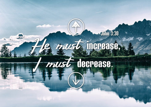 John 3:30 Canvas Wall Art Print