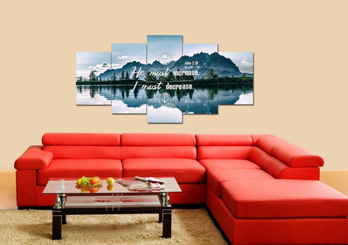 John 3:30 Canvas Wall Art Print