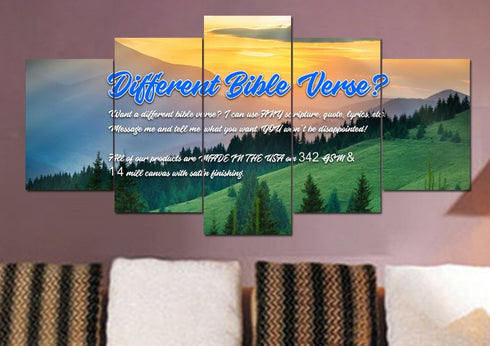 Joshua 1:9 Be Strong and Courageous Canvas Wall Art Print