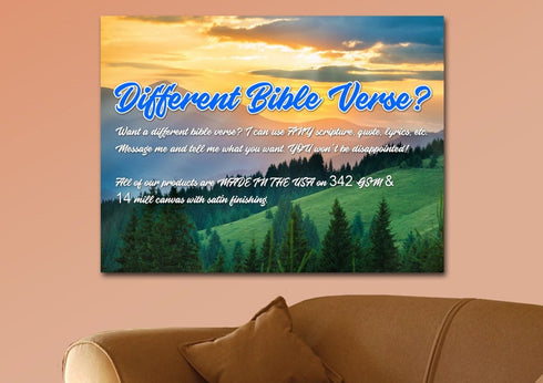 Joshua 1:9 Be Strong and Courageous Canvas Wall Art Print