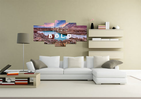 Joshua 1:9 We are called to be Bold Canvas Wall Art Print