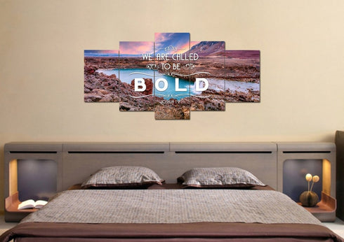 Joshua 1:9 We are called to be Bold Canvas Wall Art Print