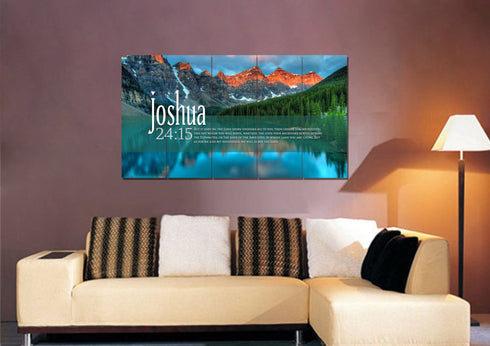 Joshua 24:15 Canvas Wall Art Print