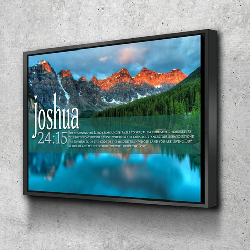 Joshua 24:15 Canvas Wall Art Print