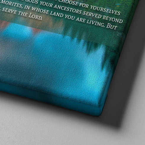 Joshua 24:15 Canvas Wall Art Print