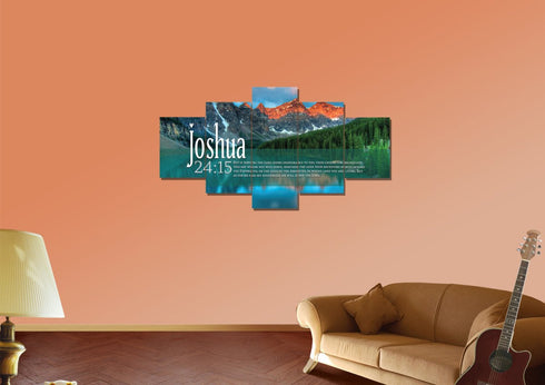 Joshua 24:15 Canvas Wall Art Print