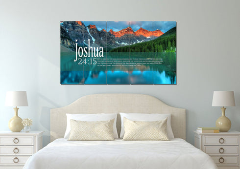 Joshua 24:15 Canvas Wall Art Print