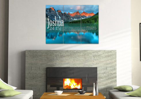 Joshua 24:15 Canvas Wall Art Print