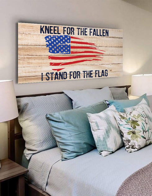 Kneel for the Fallen #9 American Flag Patriotic Wall Art