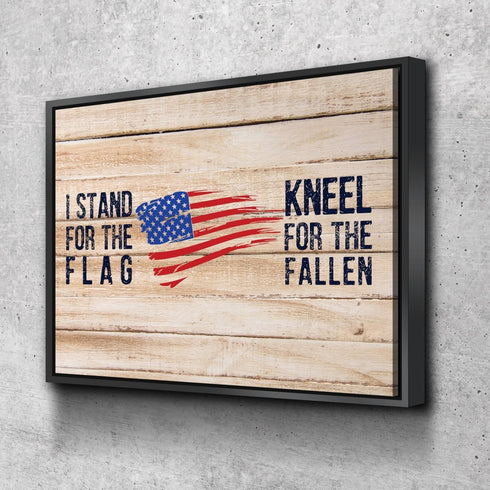 Kneel for the Fallen #9 American Flag Patriotic Wall Art