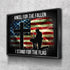 Kneel for the Flag #5 American Flag Patriotic Wall Art
