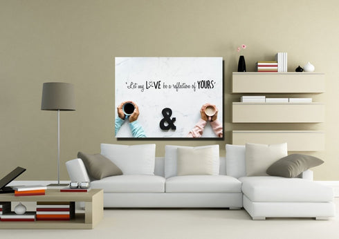 Let my Love be a Reflection of yours Canvas Wall Art Print