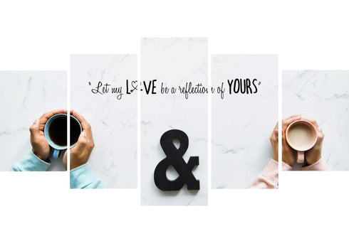 Let my Love be a Reflection of yours Canvas Wall Art Print