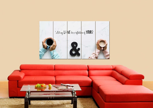 Let my Love be a Reflection of yours Canvas Wall Art Print