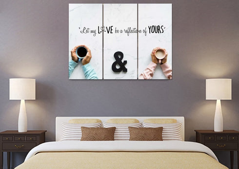 Let my Love be a Reflection of yours Canvas Wall Art Print