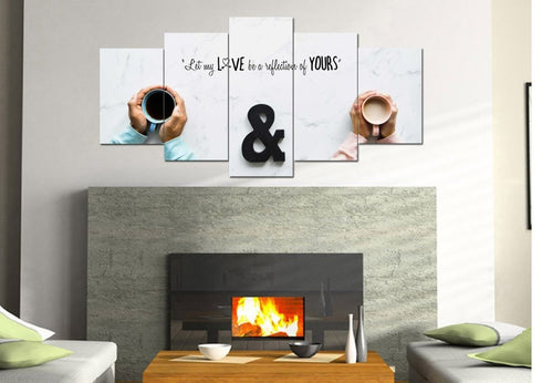 Let my Love be a Reflection of yours Canvas Wall Art Print