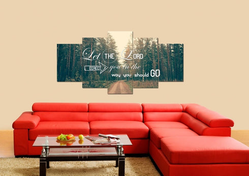 Let the Lord Direct you in the Way you Should Go Canvas Wall Art Print