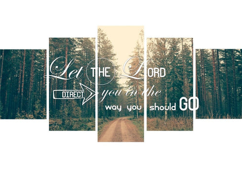 Let the Lord Direct you in the Way you Should Go Canvas Wall Art Print