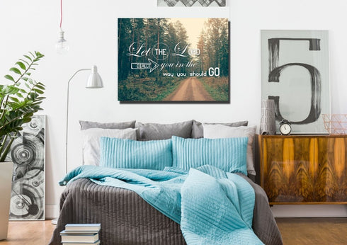 Let the Lord Direct you in the Way you Should Go Canvas Wall Art Print