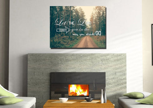 Let the Lord Direct you in the Way you Should Go Canvas Wall Art Print