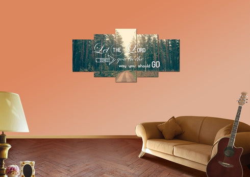 Let the Lord Direct you in the Way you Should Go Canvas Wall Art Print