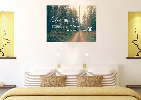 Let the Lord Direct you in the Way you Should Go Canvas Wall Art Print