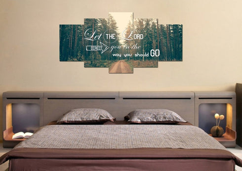 Let the Lord Direct you in the Way you Should Go Canvas Wall Art Print