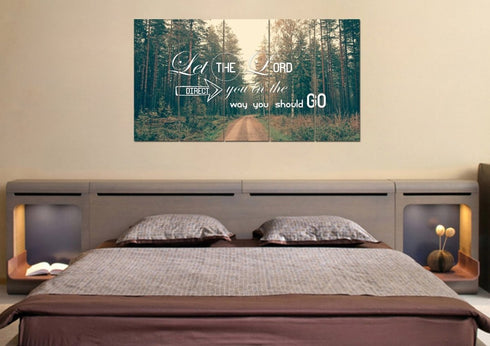 Let the Lord Direct you in the Way you Should Go Canvas Wall Art Print