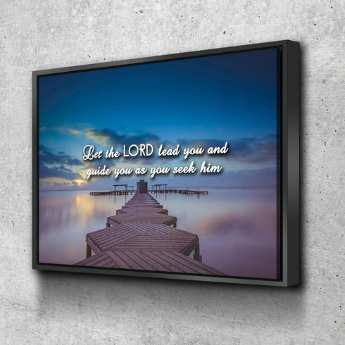 Let the Lord Lead You Canvas Wall Art Print