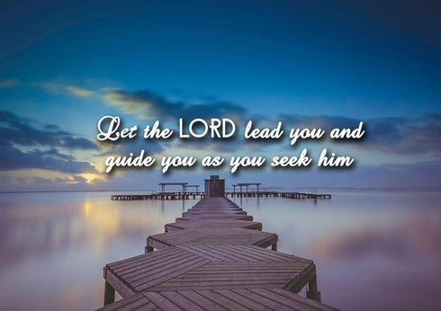 Let the Lord Lead You Canvas Wall Art Print