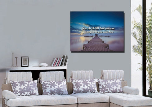 Let the Lord Lead You Canvas Wall Art Print