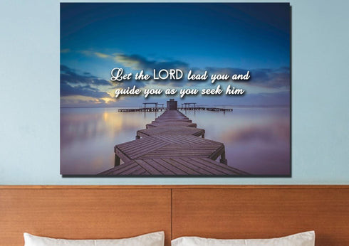 Let the Lord Lead You Canvas Wall Art Print