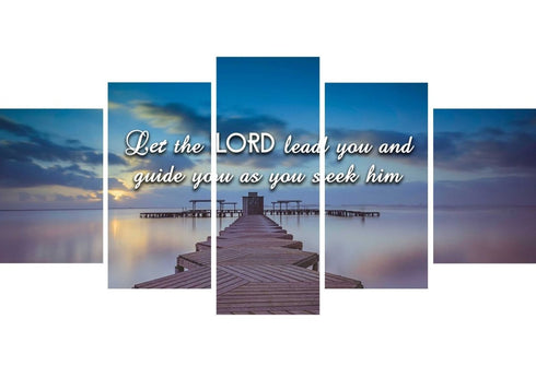 Let the Lord Lead You Canvas Wall Art Print