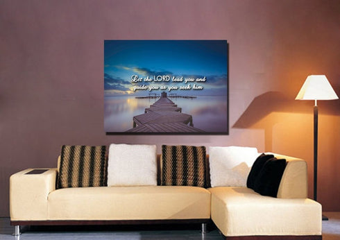 Let the Lord Lead You Canvas Wall Art Print