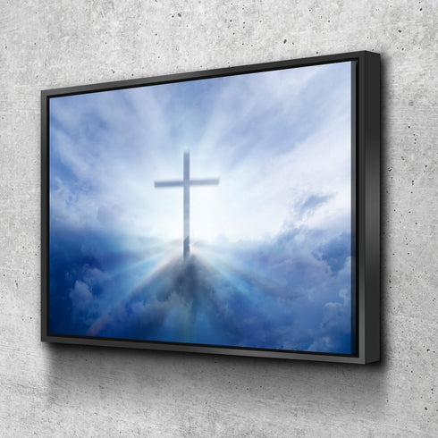 Light Rays on Cross Wall Art #34