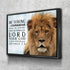 Lions Stare #11 Joshua 1:9 Be Strong and Courageous Wall Art