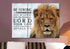 Lions Stare #11 Joshua 1:9 Be Strong and Courageous Wall Art
