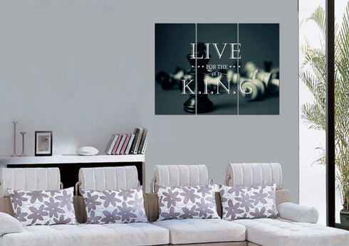 Live for the King Wall Art Canvas Print