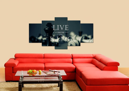 Live for the King Wall Art Canvas Print