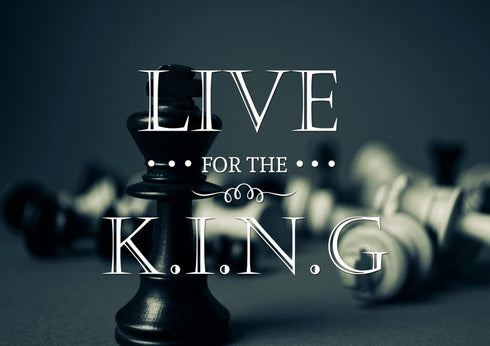 Live for the King Wall Art Canvas Print