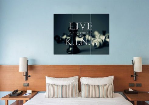 Live for the King Wall Art Canvas Print
