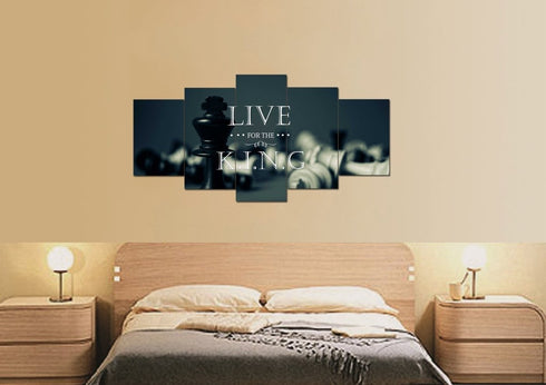 Live for the King Wall Art Canvas Print