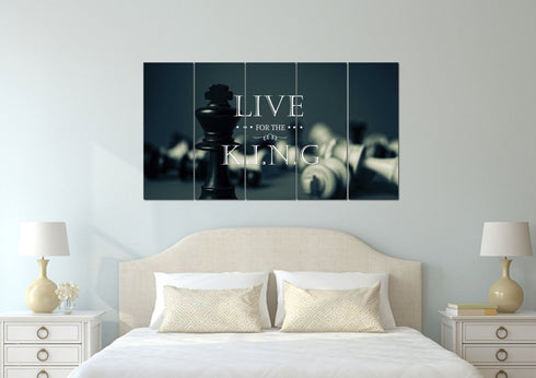 Live for the King Wall Art Canvas Print