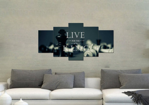 Live for the King Wall Art Canvas Print