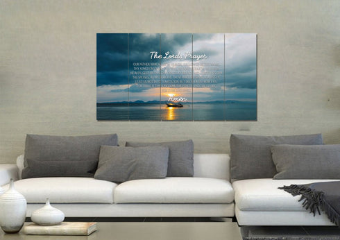 Lone Ship #1 & The Lords Prayer Wall Art